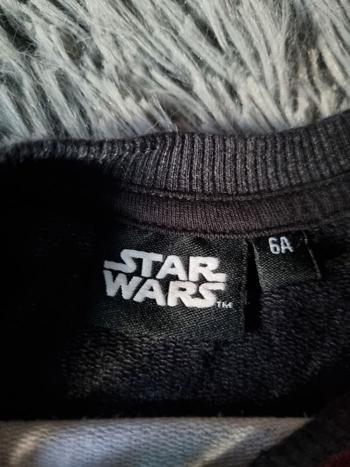 Pull noir imprimé Star Wars 6ans - photo numéro 3