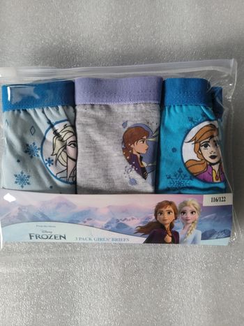 Lot de 3 culotte reine des neige taille 116/122