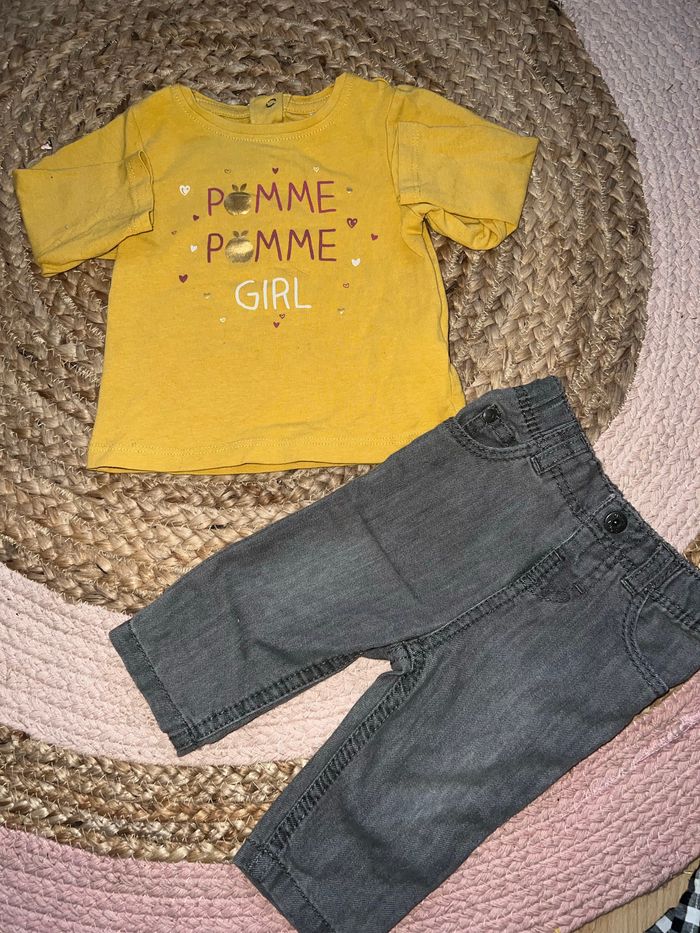 Ensemble fille 3 mois