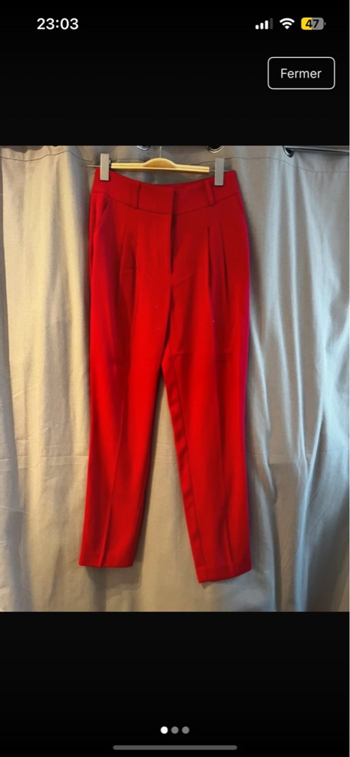 Pantalon tailleur rose vif - Kiabi