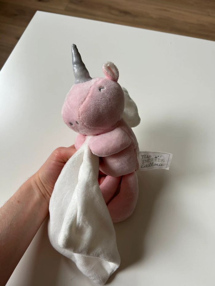 Doudou mouchoir licorne les petit cailloux - photo numéro 3