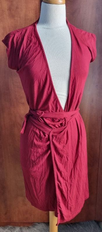 Cardigan bordeaux manches courtes taille S