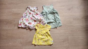 Lot de 3 robes fille été – Taille 6 mois