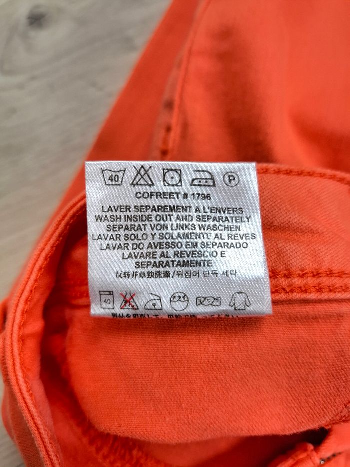 Jeans Teddy Smith orange femme taille 36 - photo numéro 10