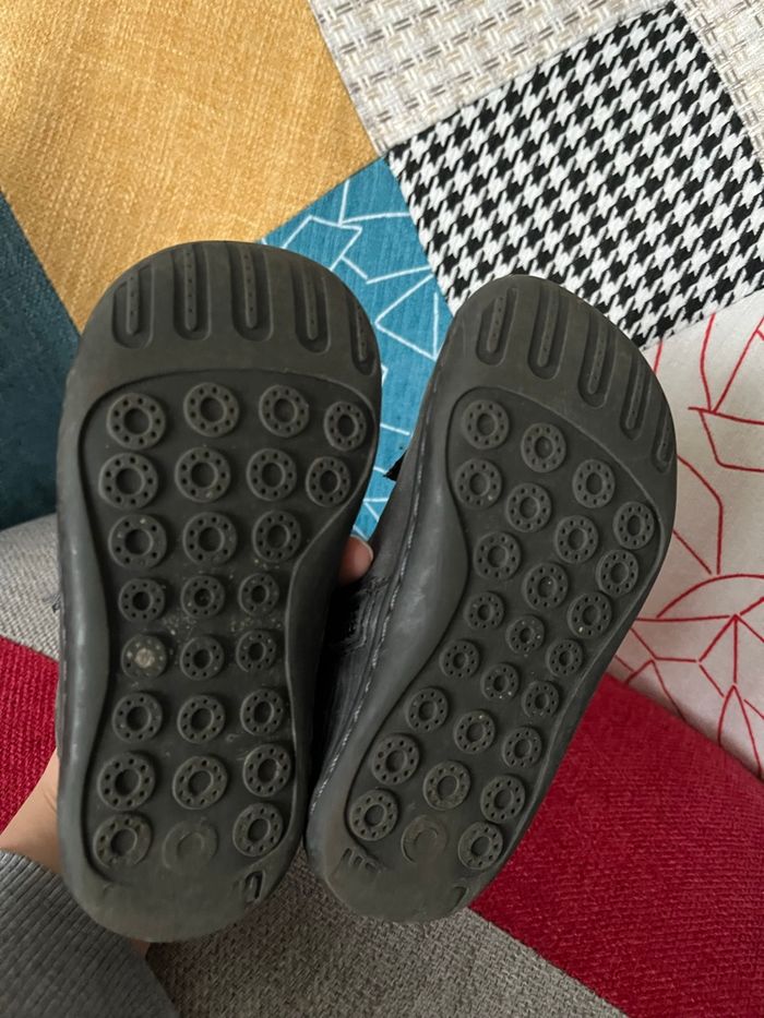 Camper peu enfant, cuir, taille 25, mixte noir/marine - photo numéro 4