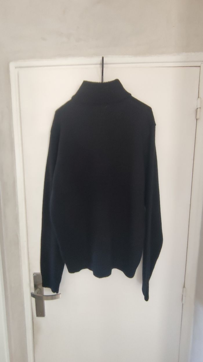 pull homme zippé taille XL couleur noir marque tout simplement - photo numéro 5