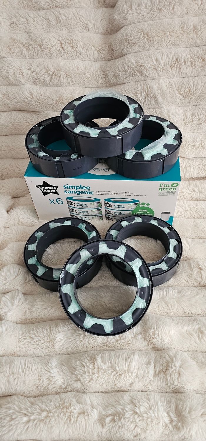 Lor de 6 recharges originales Simplee Sangenic Tommee Tippee