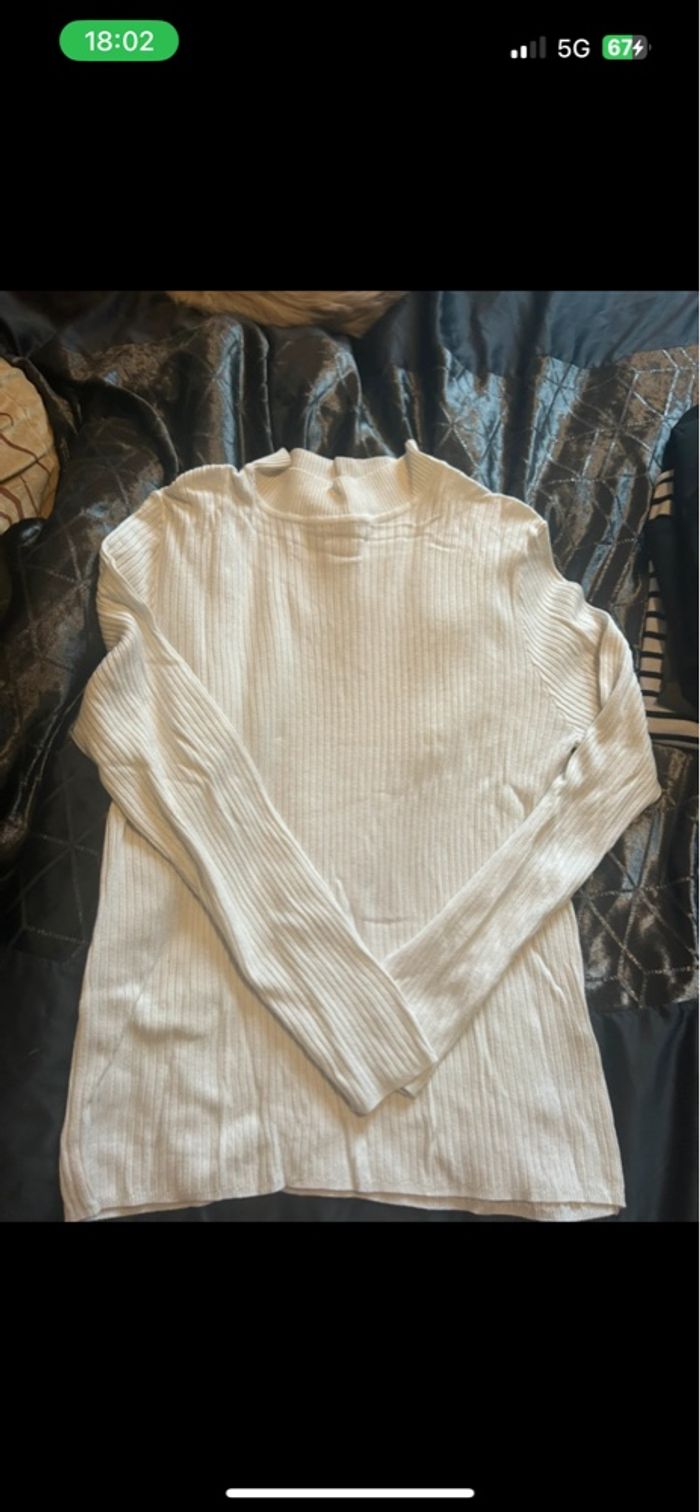 Pull blanc - photo numéro 3