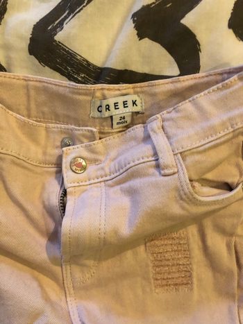 Jean fille rose pâle creek 24mois