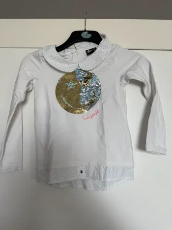 TEE shirt smiley sequins magiques