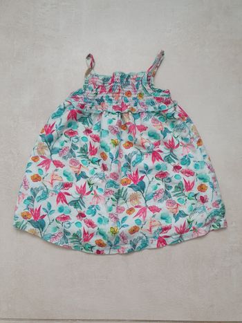 Robe sans manche fleurie orchestra 6 mois