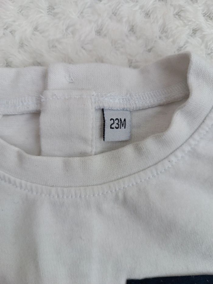 🔸 Tee-shirt Manches Courtes Rayé Crabe - 24 Mois🔸 - photo numéro 2