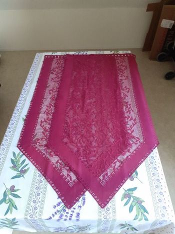 Lot 2 rideaux bordeaux