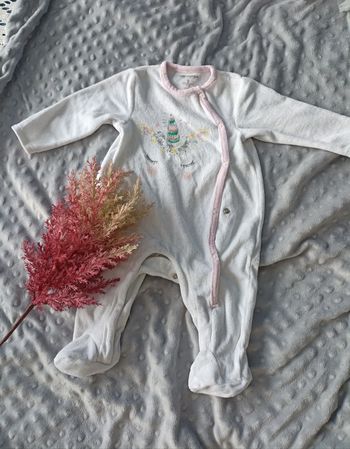 Pyjama en velours licorne