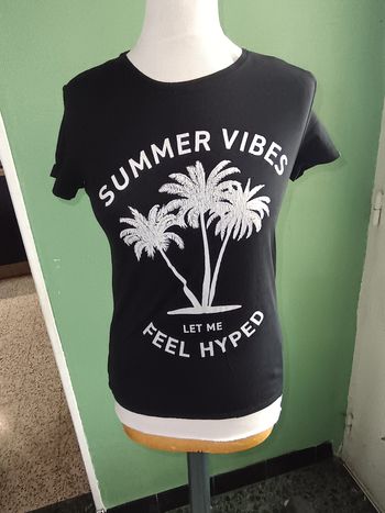 Tee shirt manches courtes noir