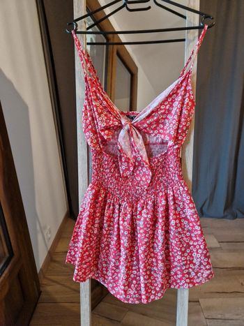 Combi-short fleurie XS