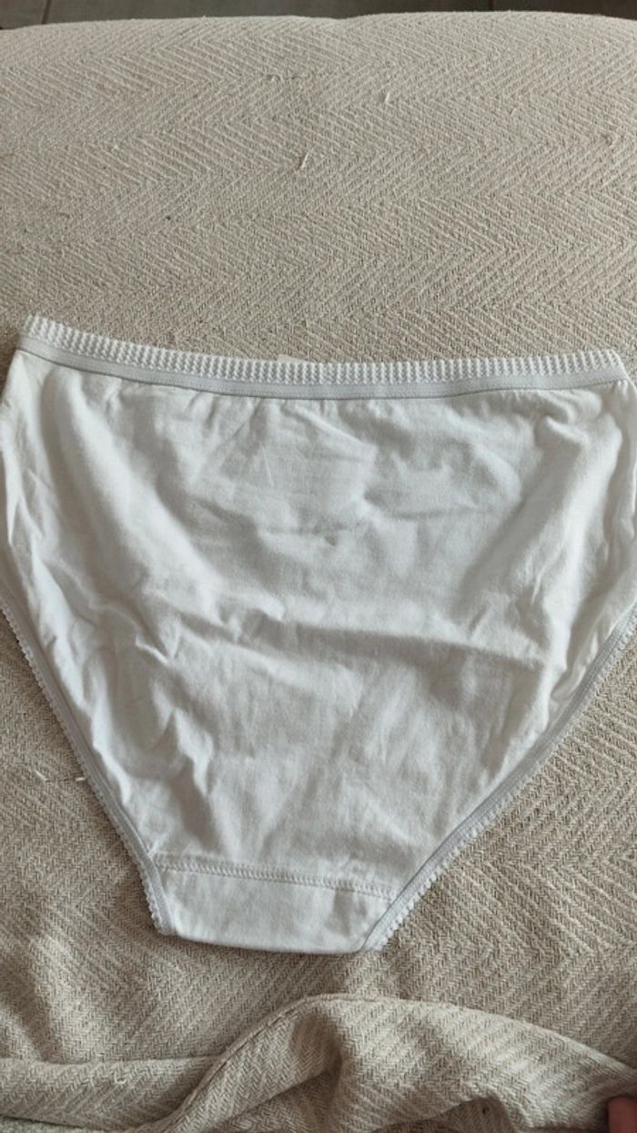 Culotte blanche taille 46/48 femme taille haute - photo numéro 7