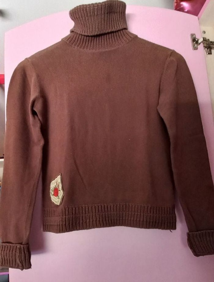 Pull à col roulé fille 14 ans