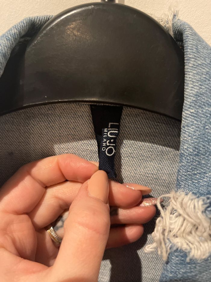 Veste en jean destroy Liu Jo taille S - photo numéro 2