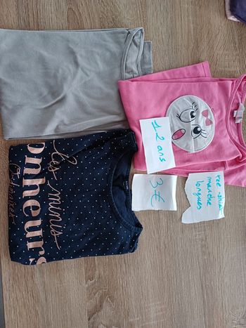 Lot tee shirts 12 ans