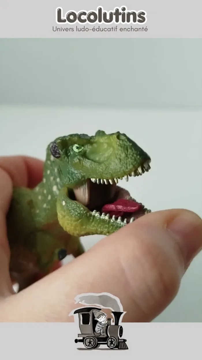 🚂 Figurine ▪ T-rex dinosaure pleine et solide - photo numéro 4