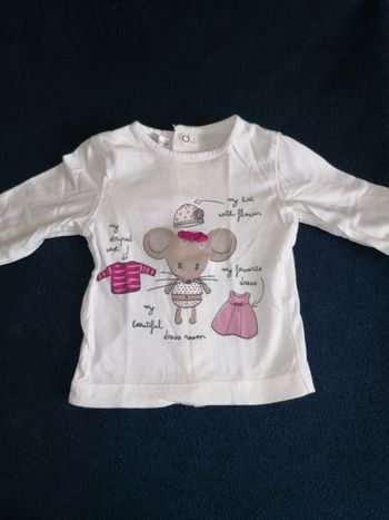 T-shirt manches longues 3 mois