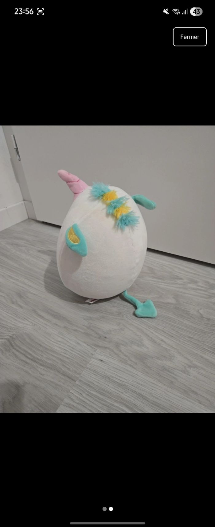 Peluche squeezamals ula la licorne - photo numéro 2