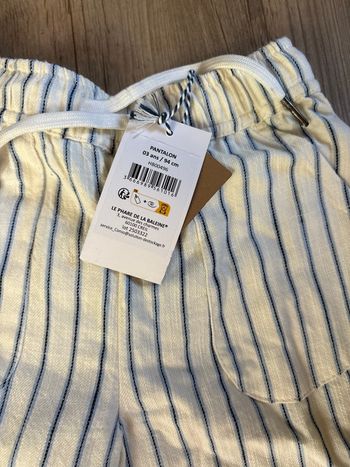 Pantalon rayé 3 ans neuf 
