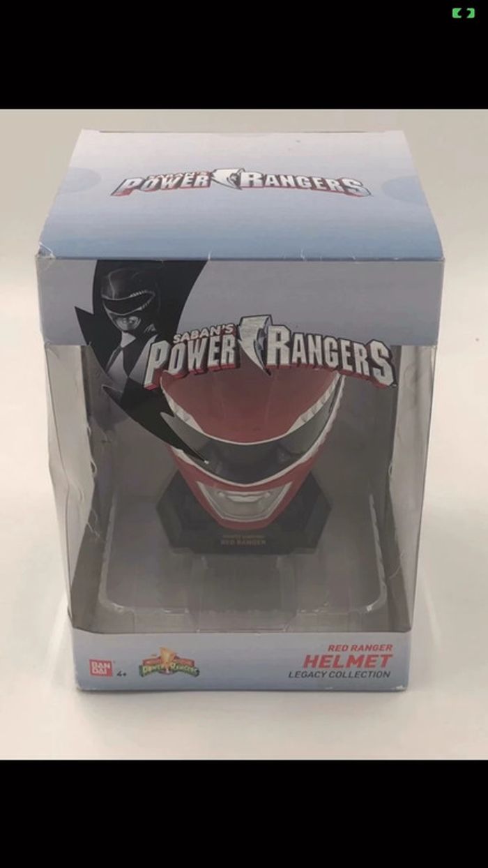 Casque de collection Power Rangers Red Ranger Helmet collection Bandai neuf