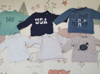 Lot mi-saison taille 12 mois (haut manches longues, pantalons, sweat)