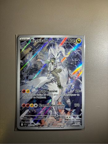 Carte Pokémon Reshiram de N 167/159 Aventures ensemble