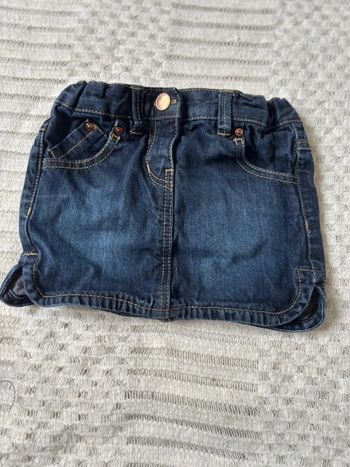 Jupe en jeans fille 18 mois