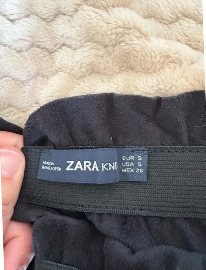 Jupe Zara Knit Simili cuir S - photo numéro 3