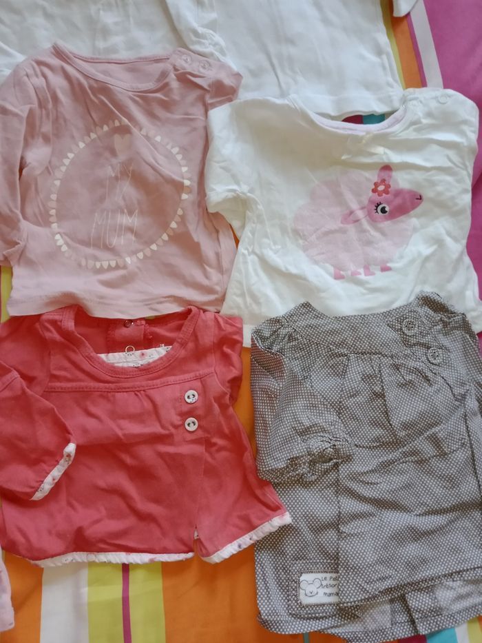 T shirt  naissance, 1 mois manche longue - photo numéro 3