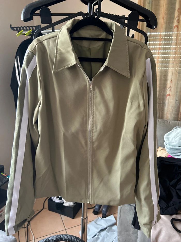 Veste zippée kaki