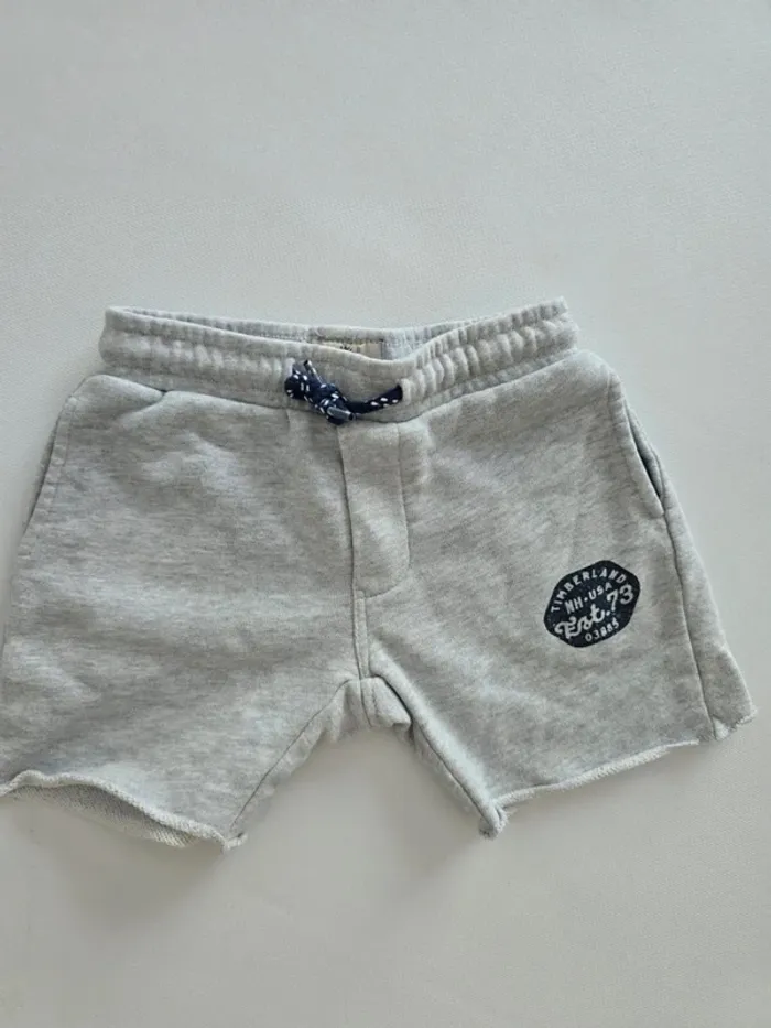 Short coton gris timberland
