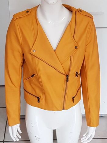 Perfecto moutarde similicuir