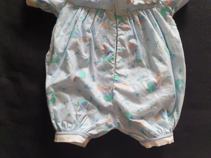 Vêtement bleu pour Poupée nouveau né garçon Corolle 1992 vintage - photo numéro 6