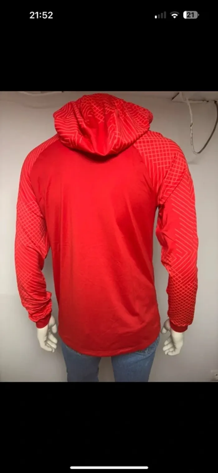 Sweat à capuche Nike rouge - Taille M - Neuf avec étiquette - photo numéro 8