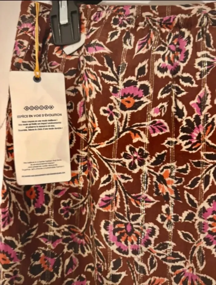 Jupe longue bohème imprimée Bonobo taille 36 neuve 🧡 - photo numéro 5