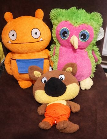 Lot de 3 peluches