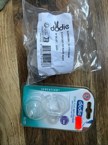 Tétine plate biberon Dodie