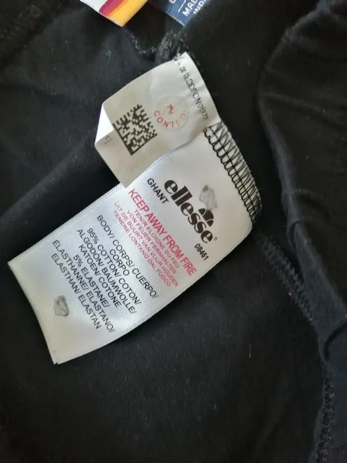 Ensemble de sport legging crop top noir kaki blanc beige / ellesse / (40) - photo numéro 15