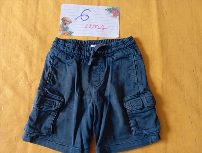 Lot Printemps été 3 shorts bleu 6 ans pour garçon - photo numéro 11