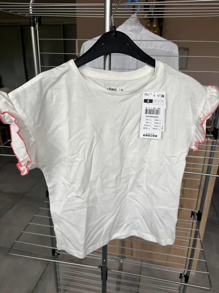T-shirt uni blanc