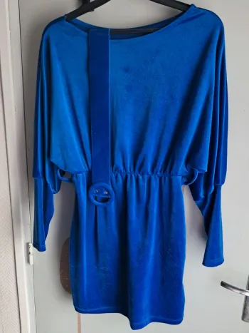 Robe courte velours