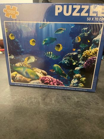 Puzzle 1000 pièces poisson sous blister