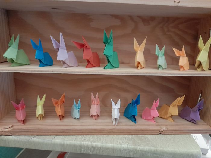 Mini lapins colorés Pâques, anniversaire, baptême, déco