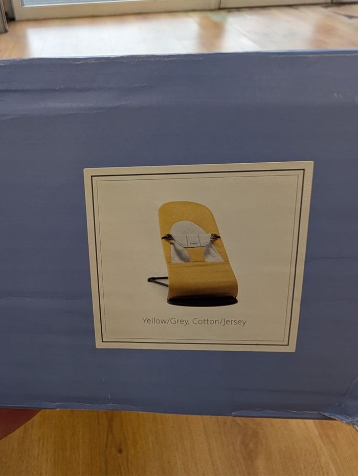 Transat bliss  babybjorn  jaune  jamais utilisé sous carton - photo numéro 4