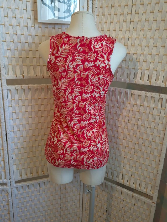 Joli Débardeur Tropical Rouge femme TS/ 36 - photo numéro 2